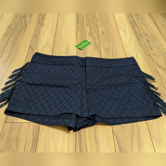 NWT! Lilly Pulitzer Ellie Shorts In True Navy Size 12 - Picture 2 of 14